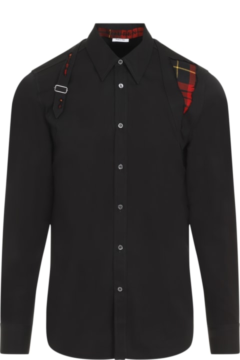 Tシャツ・カットソー alexander mcqueen SS25 'Harness' shirt (814641QNAAX 9000) Medium-828259QNAAX4331_F.jpg?v=2