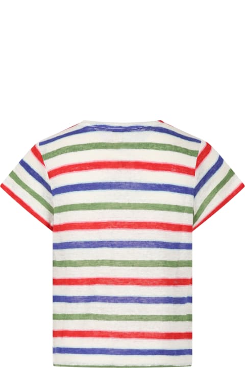 Multicolor Striped T-shirt For Kids