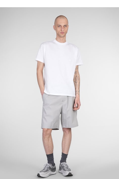 Homeware Low Brand Combo Shorts In Grey Cotton