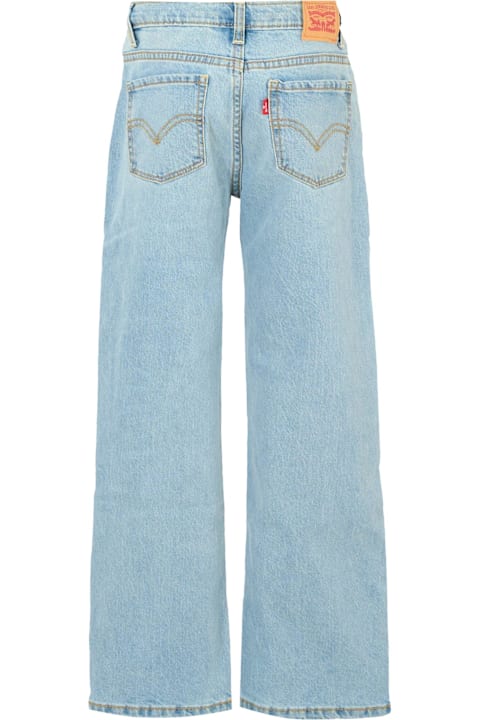 Homeware Levi's Light Blue Jeans For Girl With Logo Patch