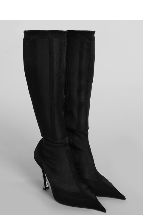 Mugler Boots for Women Mugler High Heels Boots In Black Nylon