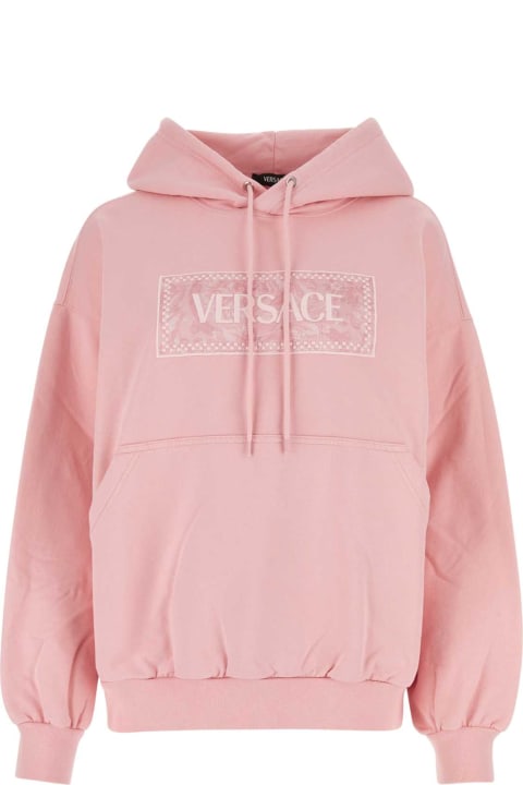 ウィメンズ Versaceのフリース＆ラウンジウェア Versace Pink Cotton Sweatshirt