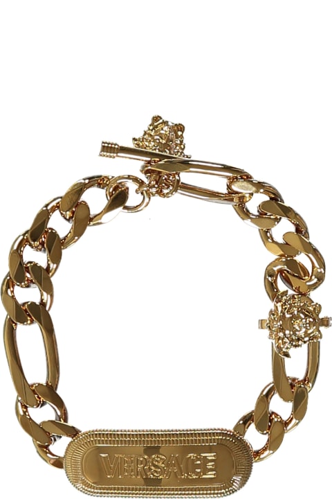 Versace Jewelry for Men Versace Medusa Pendant Chain Bracelet