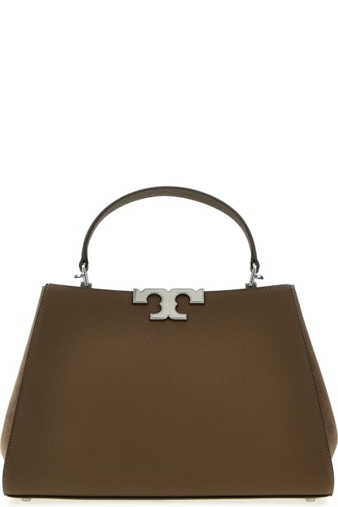 Homeware Tory Burch Eleanor Bag In Dark Brown Leather