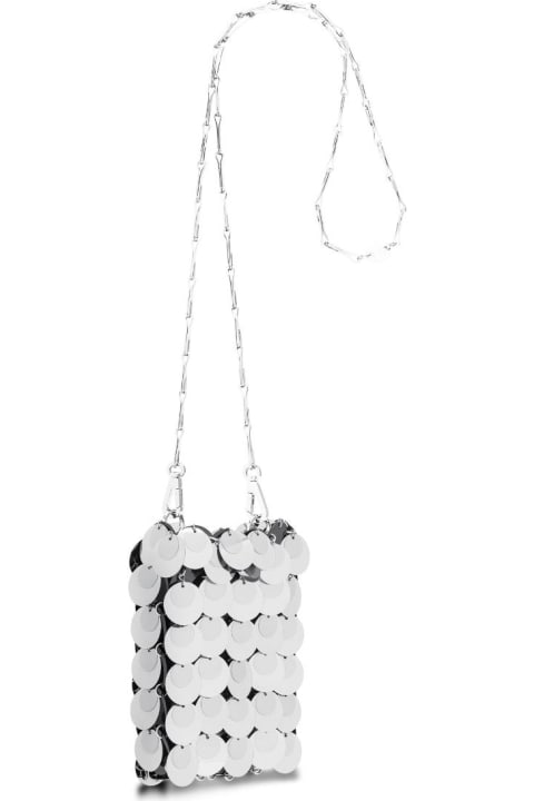 Paco Rabanne for Women Paco Rabanne Sac Soir Sparkle Mini Bag In Silver