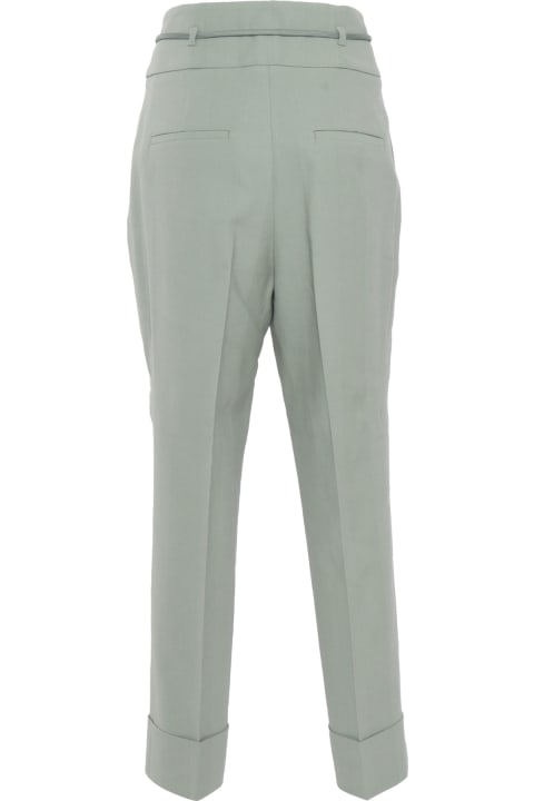 Peserico Pants & Shorts for Women Peserico Mint Green Trousers