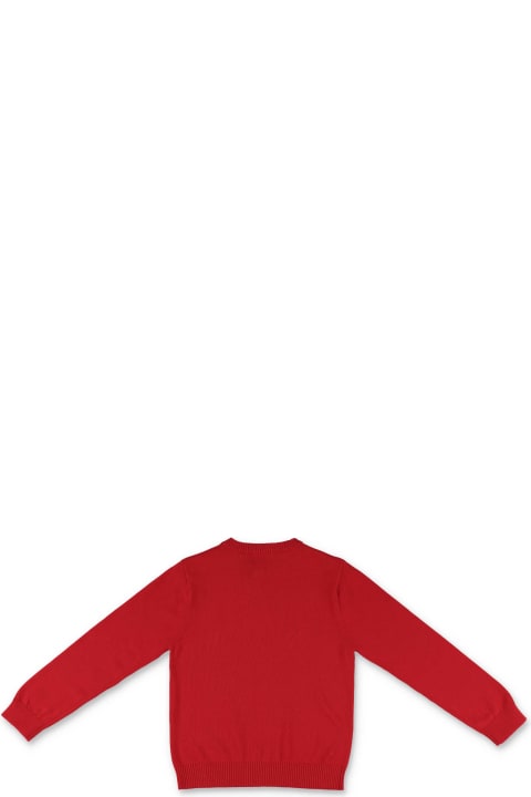 Timberland Pullover Rosso In Maglia Di Cotone