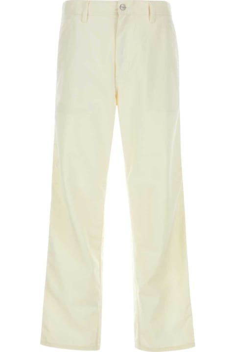 ウィメンズ Carharttのパンツ＆ショーツ Carhartt Ivory Polyester Blend Simple Pant