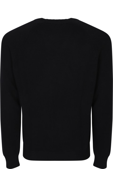 Sweaters for Men Tom Ford Cashmere Black Round Neck Pullover