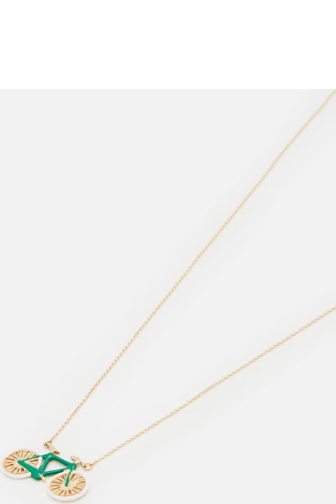 Aliita Necklaces for Women Aliita 9k Gold Bici Polished Necklace