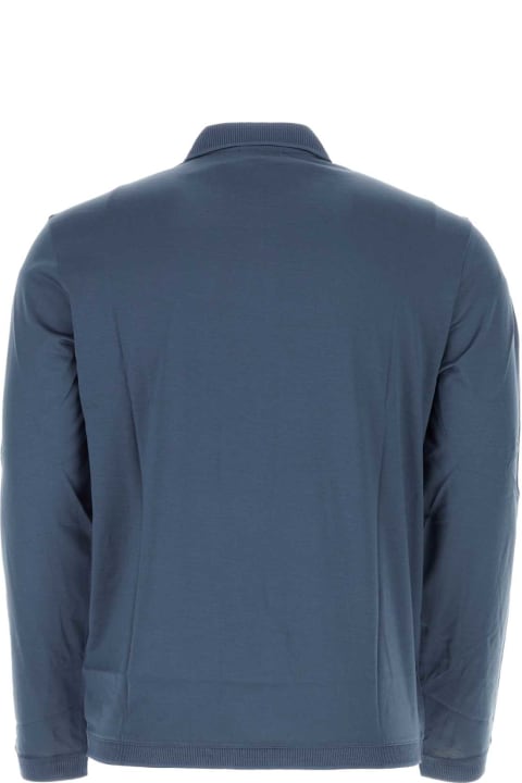 Emporio Armani for Men Emporio Armani Air Force Blue Lyocell Blend Polo Shirt