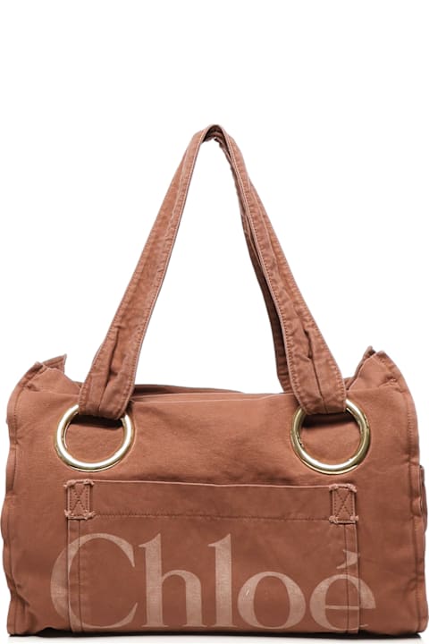 Chloé Bags for Women Chloé Cotton Plage Tote Bag