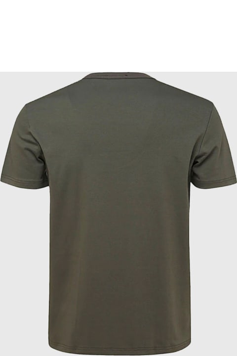 メンズ トップス Tom Ford Military Green Cotton Blend T-shirt