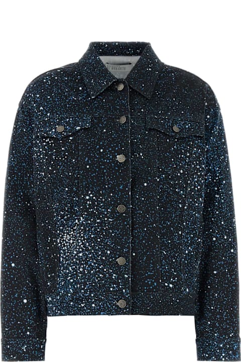 Giuseppe di Morabito for Men Giuseppe di Morabito Printed Stretch Denim Jacket