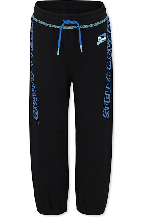 Homeware Stella McCartney Kids Black Trousers For Boy With Logo