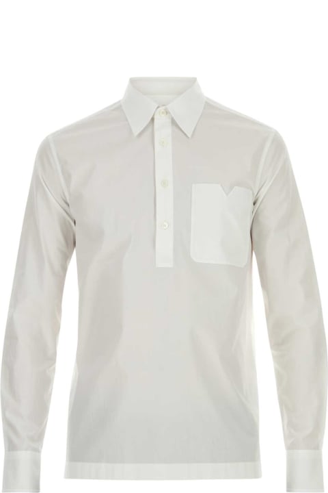 Clothing for Men Valentino Garavani White Poplin Shirt