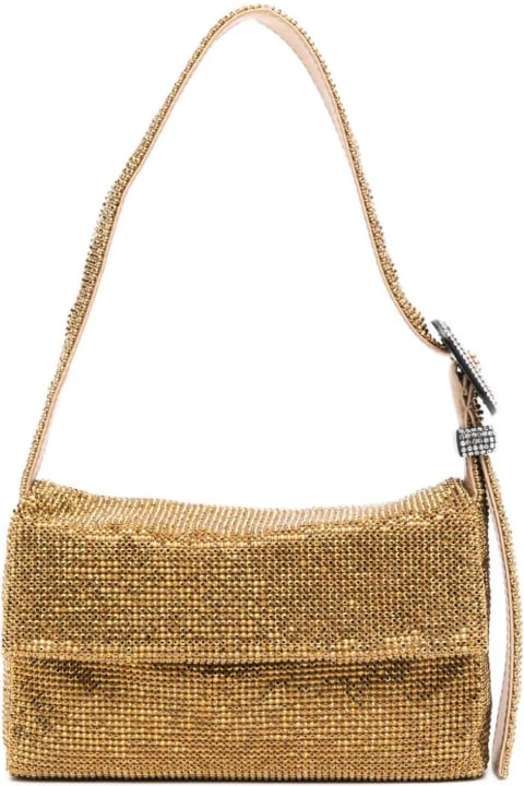Benedetta Bruzziches Shoulder Bags for Women Benedetta Bruzziches Gold Vitty La Mignon Shoulder Bag