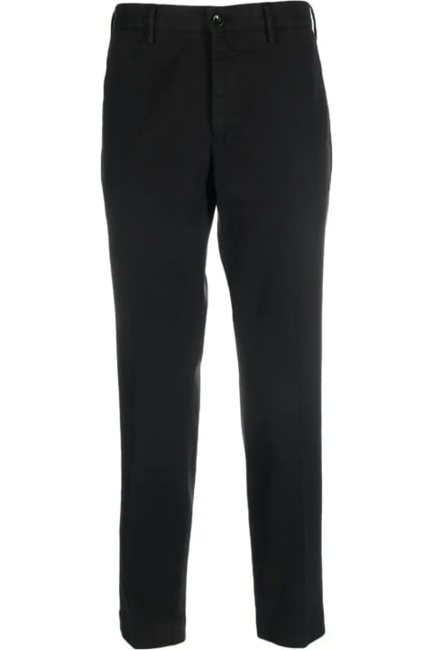 Incotex Pants for Men Incotex Black Stretch-cotton Trousers