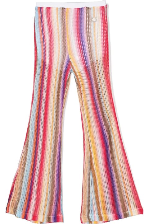 Fashion for Kids Missoni Kids Multicoloured Knitted Flare Trousers