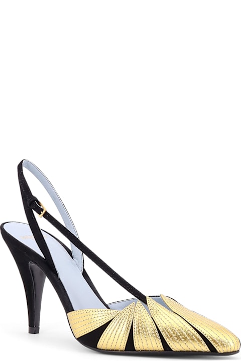 أحذية لـ السيدات Valentino Garavani Valentino Garavani Foliefoliage Suede Décolleté Slingback