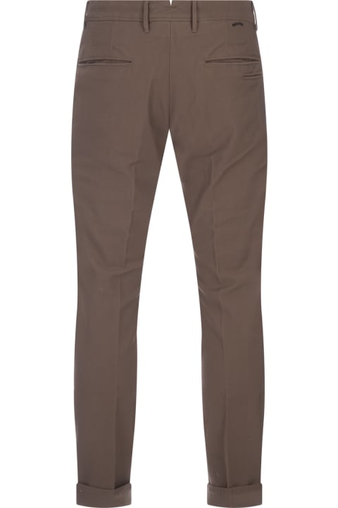 Pants for Men Incotex Brown Slim Fit Trousers
