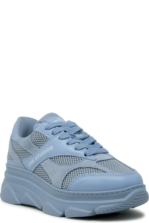 Copenhagen Shoes for Women Copenhagen Copenhagen Light Blue Leather/suede Sneakers