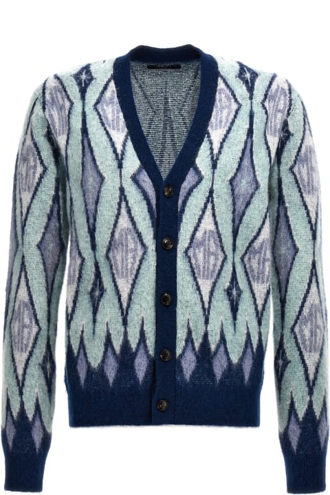 Sweaters for Men AMIRI 'argyle' Cardigan