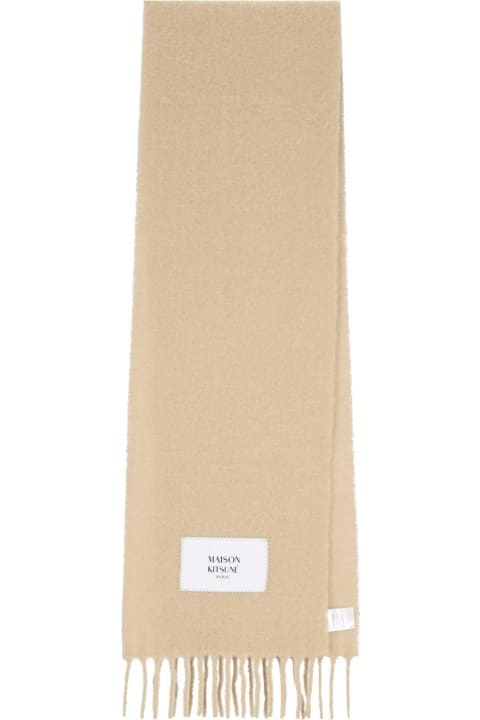 أدوات منزلية Maison Kitsuné Large Scarf With Fringes