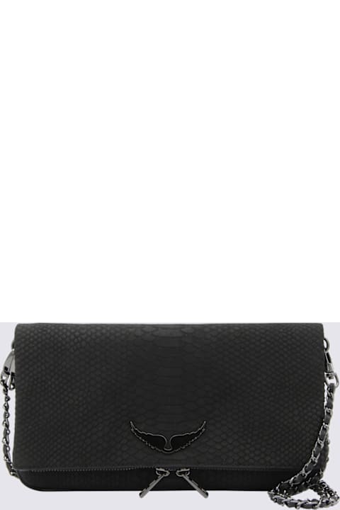 Zadig & Voltaire for Men Zadig & Voltaire Black Leather Rock Soft Savage Shoulder Bag