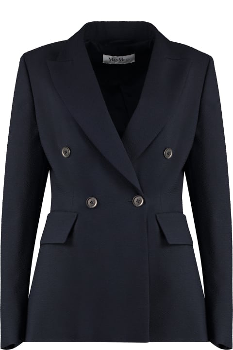 Coats & Jackets for Women Max Mara Albero Double Breasted Blazer