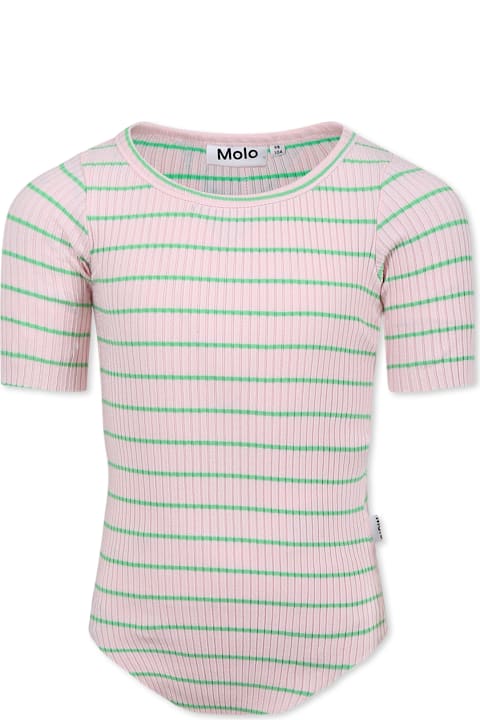 Homeware Molo Pink Ribbed T-shirt