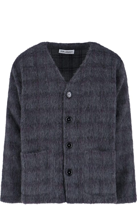 أدوات منزلية Our Legacy 'plum Check' Cardigan