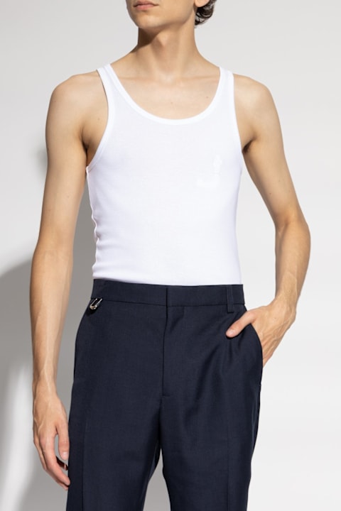 Everywhere Tanks for Men Jacquemus Fisherman Embroidered Tank Top