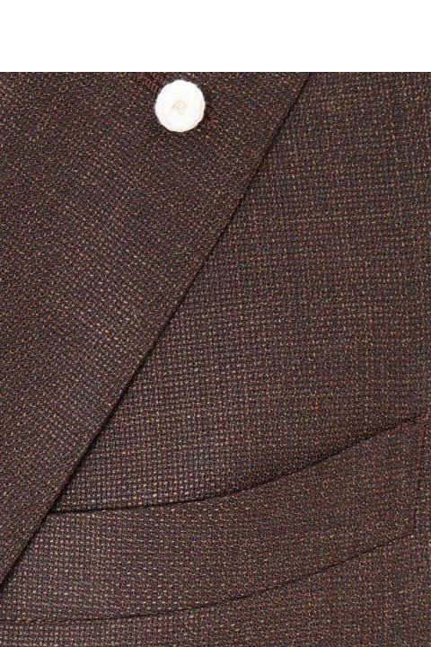 Luigi Bianchi Mantova Coats & Jackets for Men Luigi Bianchi Mantova Single-breasted Brown Blazer
