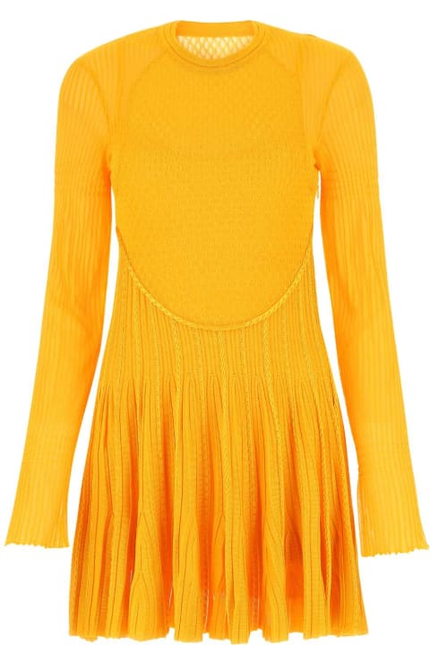 ウィメンズ新着アイテム Givenchy Yellow Stretch Viscose Blend Mini Dress