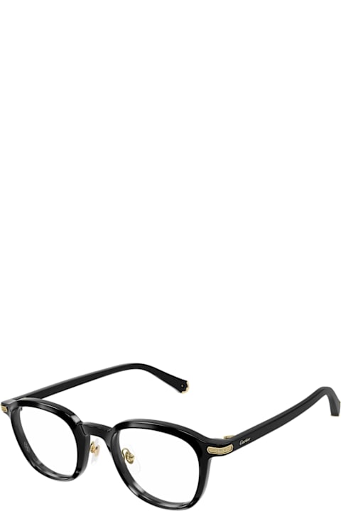 Cartier Eyewear for Kids Cartier Eyewear Cartier Ct0560o Première De Cartier 001 Black Glasses