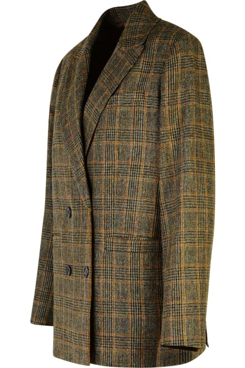 Coats & Jackets for Women A.P.C. 'lucy' Brown Virgin Wool Blazer