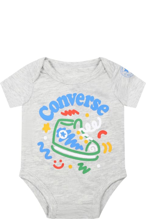 Bodysuits & Sets for Baby Boys Converse Multicolor Set For Baby Boy With Logo And Print