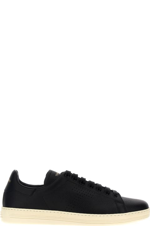 Homeware Tom Ford Logo Leather Sneakers
