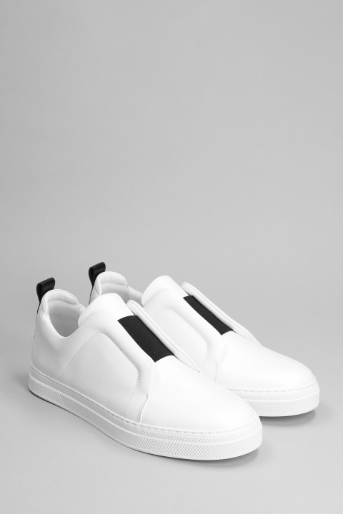 Slider  Sneakers In White Leather
