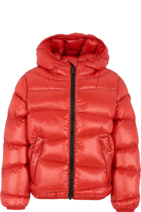 Homeware Colmar Red Down Jacket For Boy With Logo