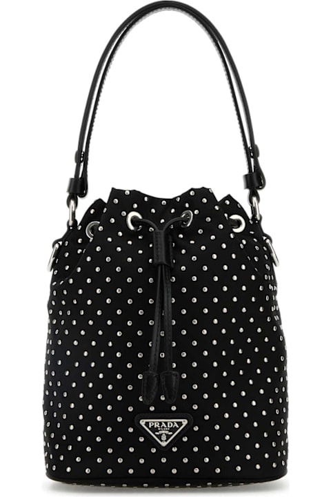 Homeware Prada Black Re-nylon Bucket Bag