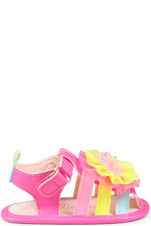 Billieblush Shoes for Baby Boys Billieblush Fuchsia Sandals For Baby Girl With Ruffles