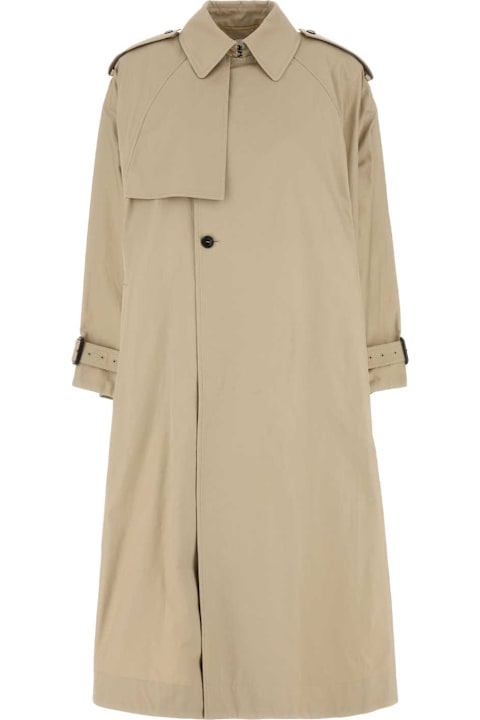 Saint Laurent for Women Saint Laurent Beige Cotton Trench Coat