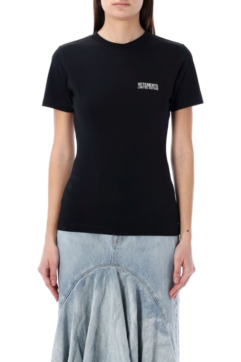 Fashion for Women VETEMENTS Embroidered Logo T-shirt