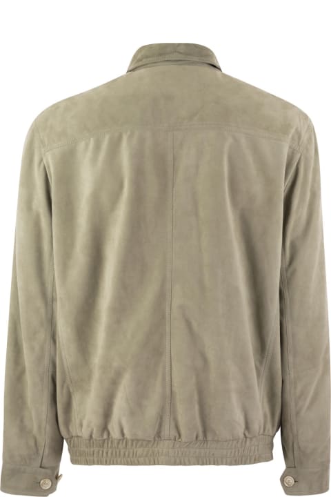 Brunello Cucinelli Coats & Jackets for Men Brunello Cucinelli Suede Jacket
