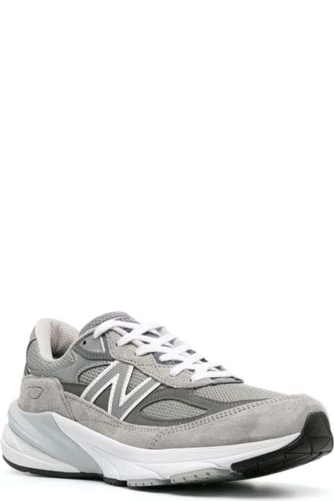 Fashion for Women New Balance '990 V6' Grey Low Top Sneakers With Logo Details In Tech Materials Woman
