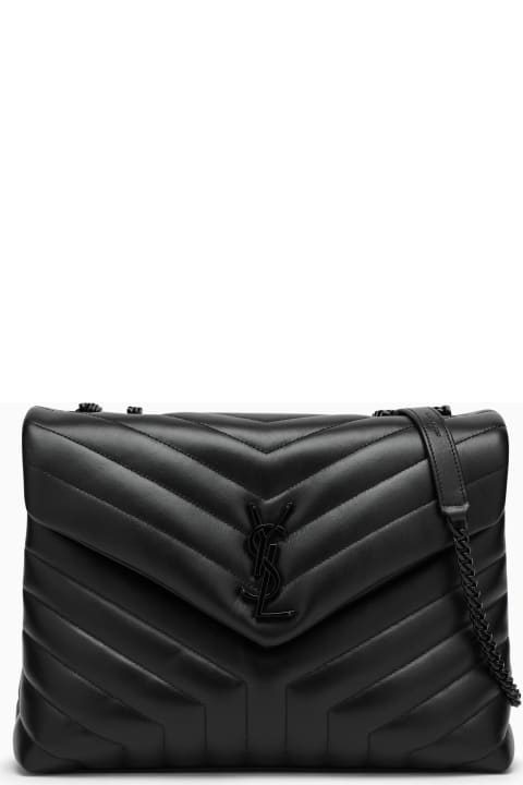 Saint Laurent for Women Saint Laurent Black Medium Loulou Bag