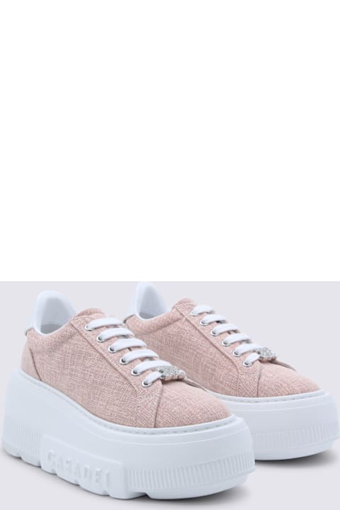 Casadei Pink Leather Nexus Solar Eclipse Sneakers