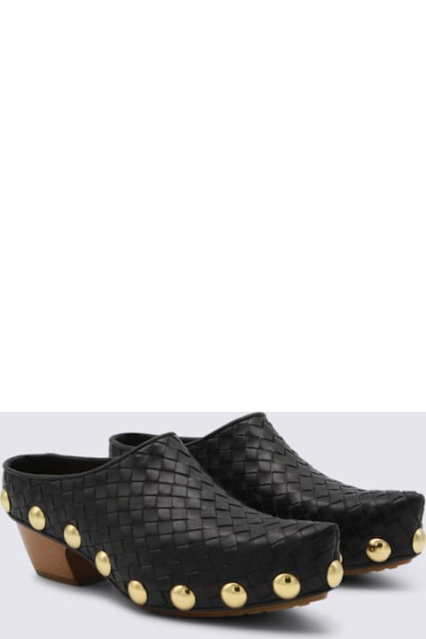 Bottega Veneta Black Leather Gondola Pumps